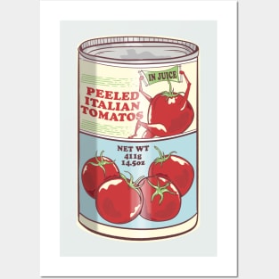 Peeled Italian tomatoes Posters and Art